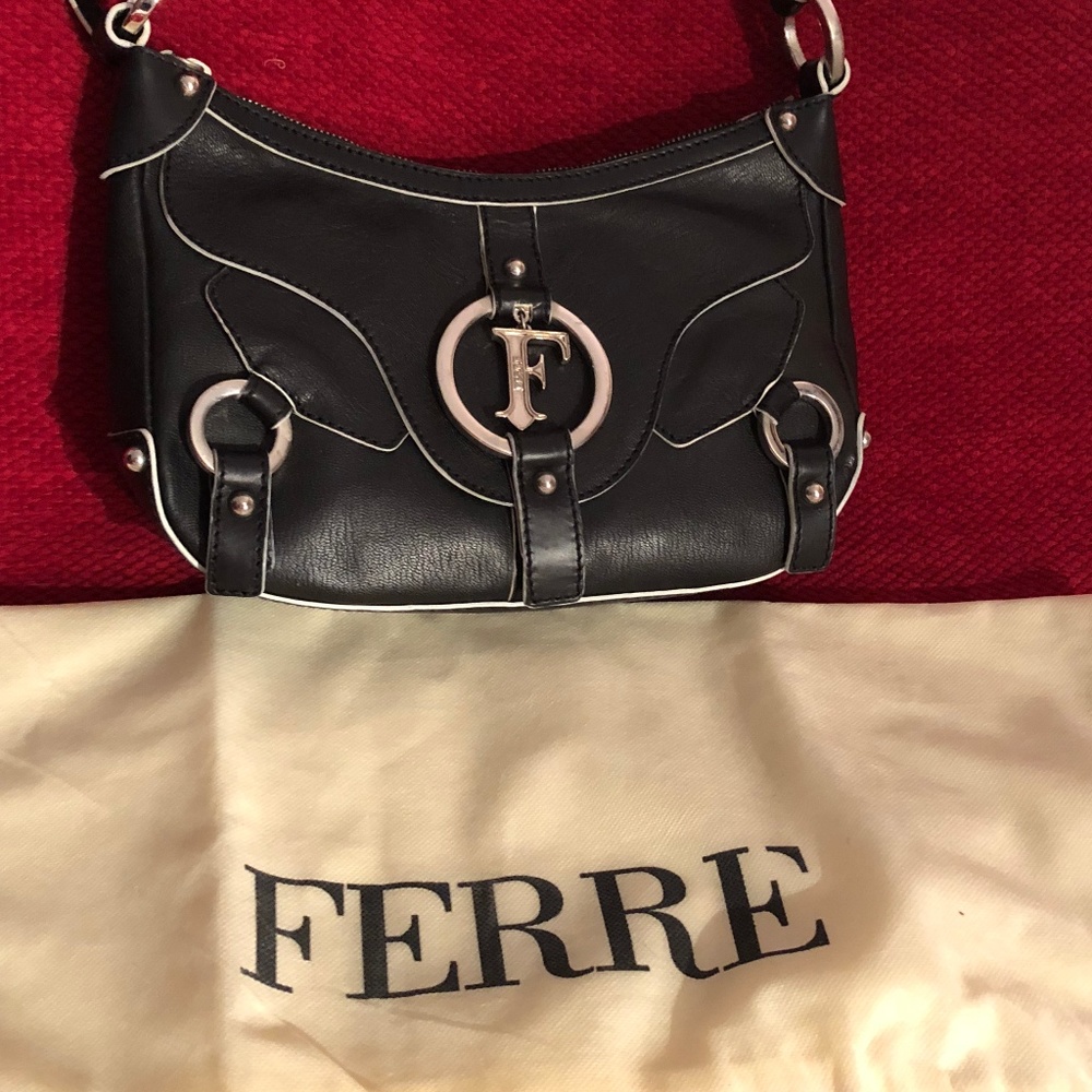 Ferre Black Satchel Brand New